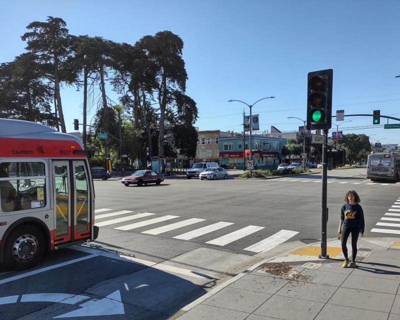 38 Geary Bus at Geary and Park Presidio