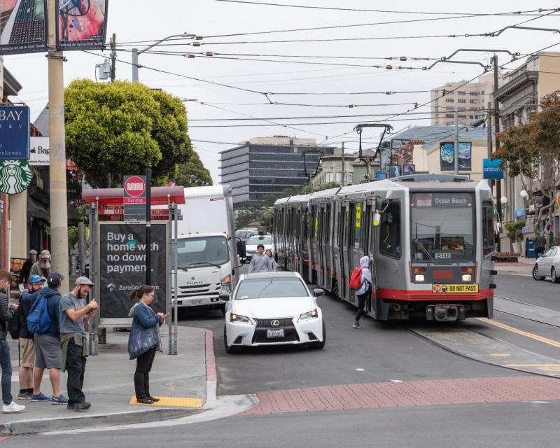 N Judah at Irving St and 9th Ave