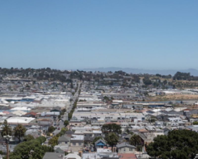 Panoramic Photo of Bayview Hunters Point 