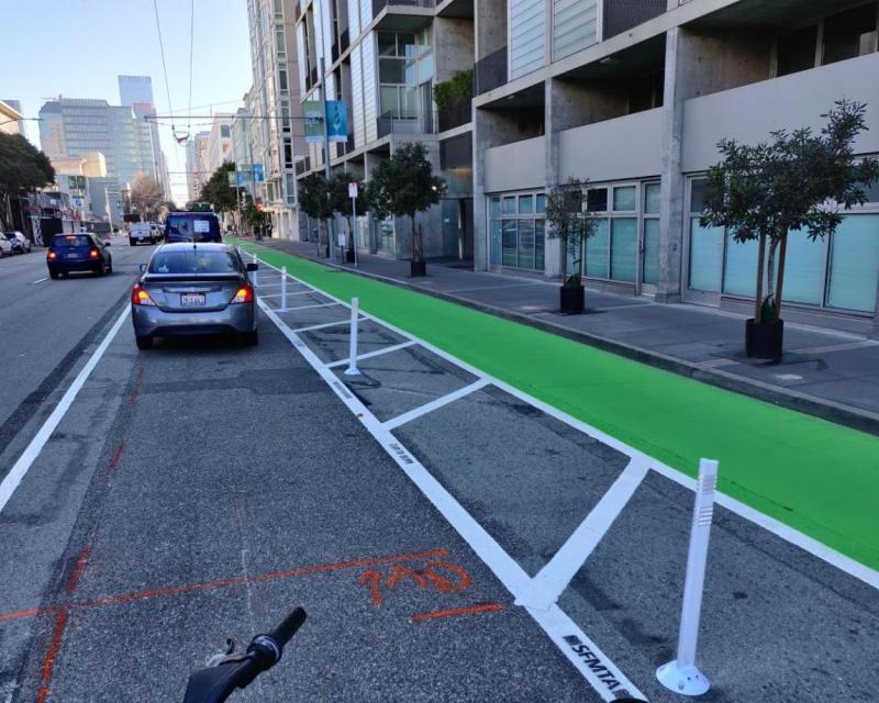 parking protected bike lane 