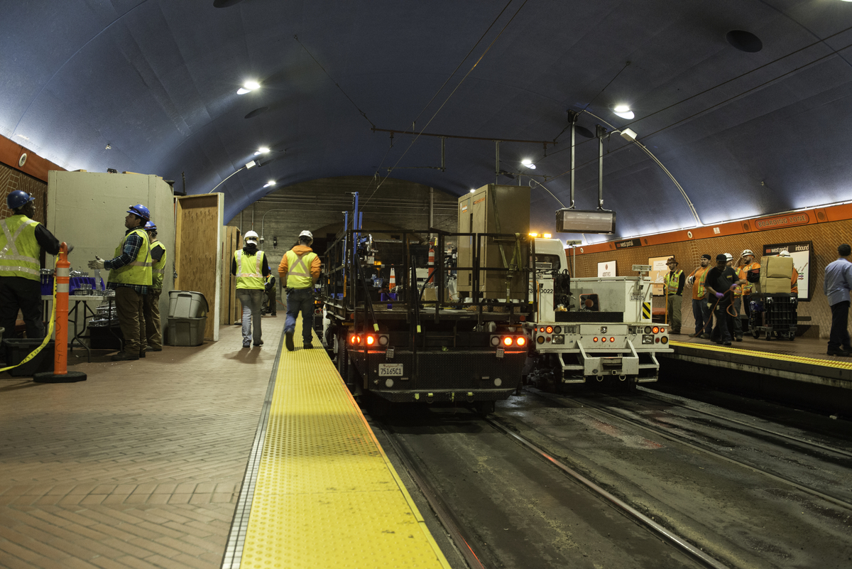 Crews prepare to install communication systems