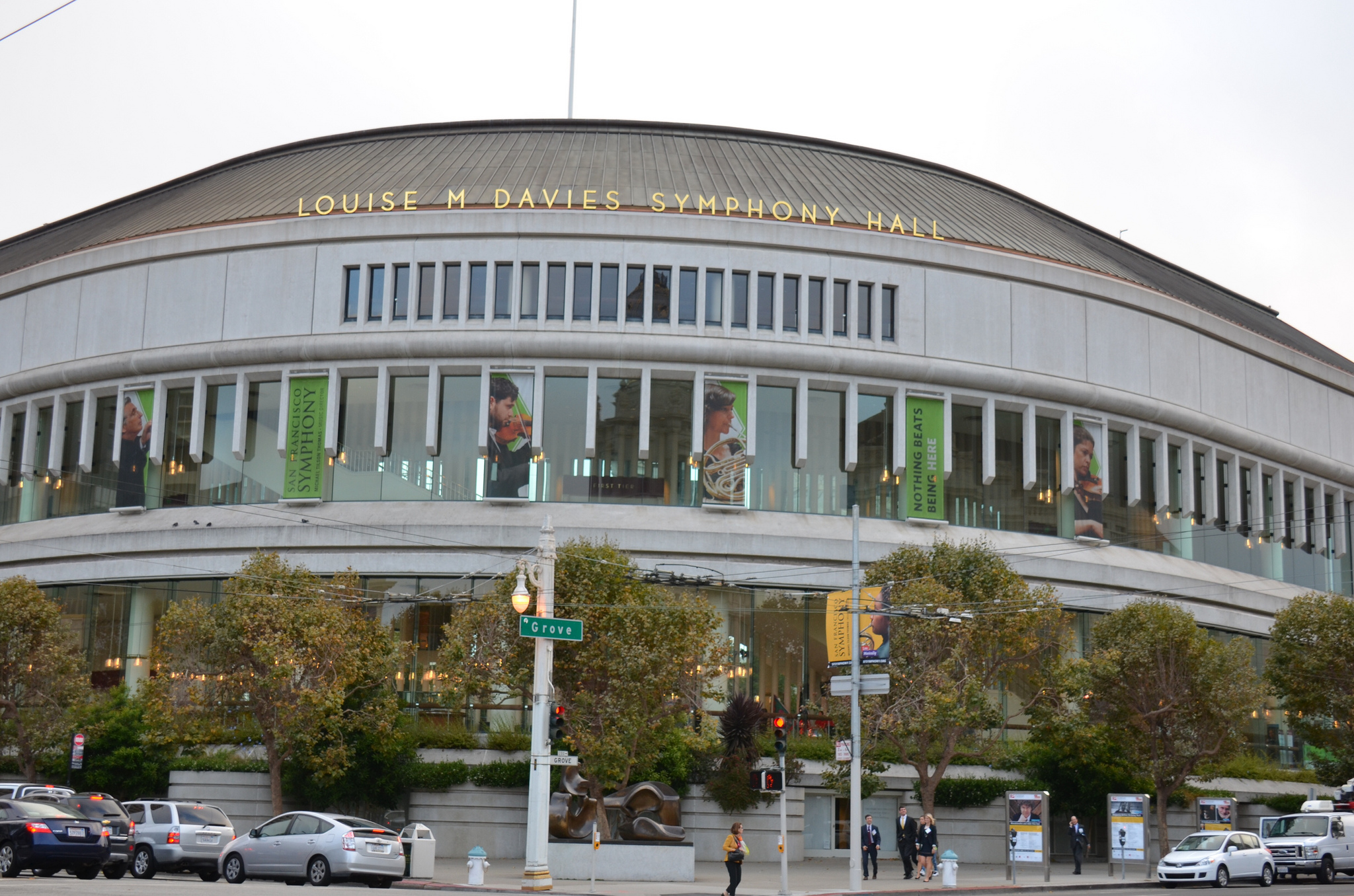Shot of Davies Symphony Hall in the day time.