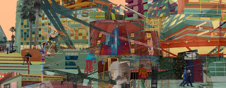 Art piece “City Walks” by Counterpoint Studio.