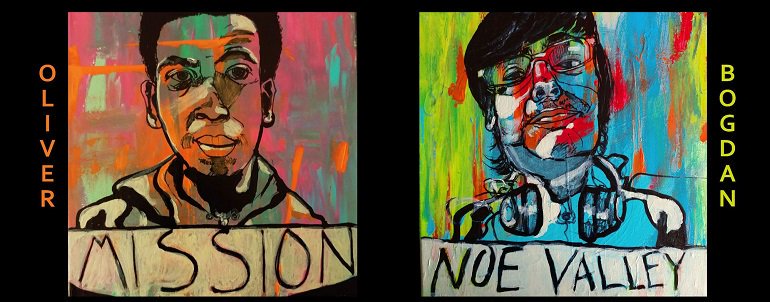 Art piece “Teens of San Francisco,” by Monica Tiulescu.