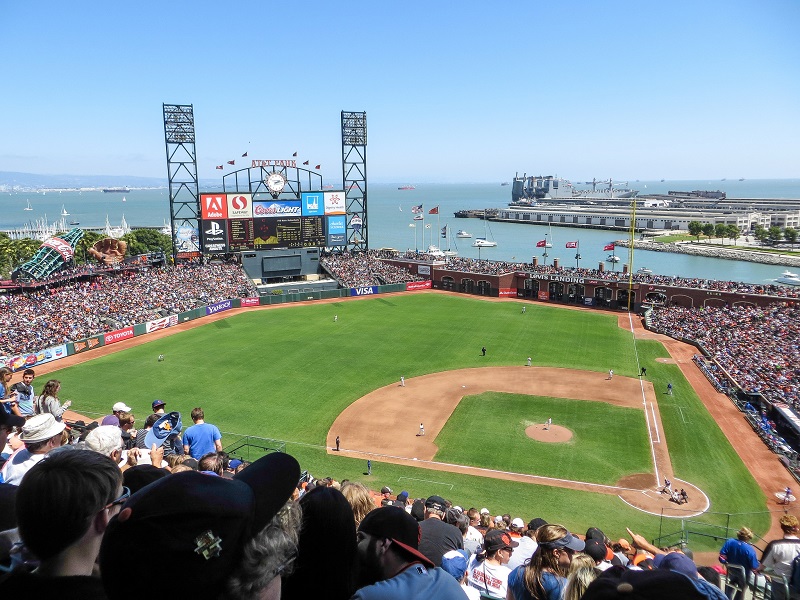 AT&T Park on a sunny day in 2013