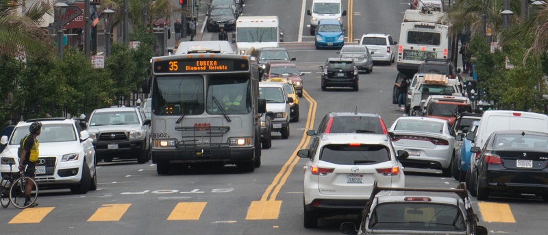 35 Eureka driving through the Castro.