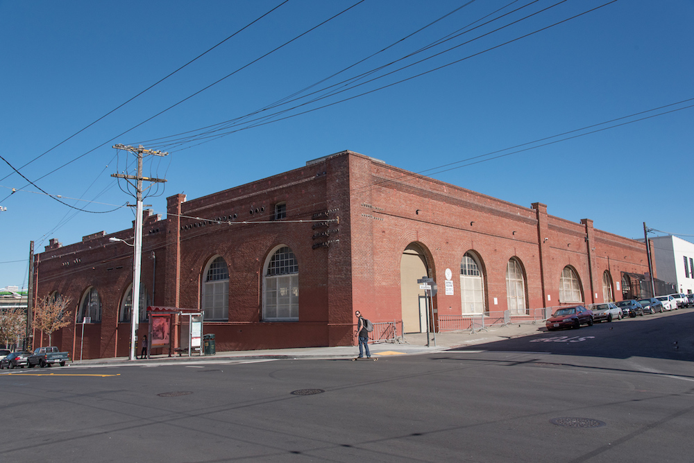 view of brick building at bryant and alameda streets in 2017