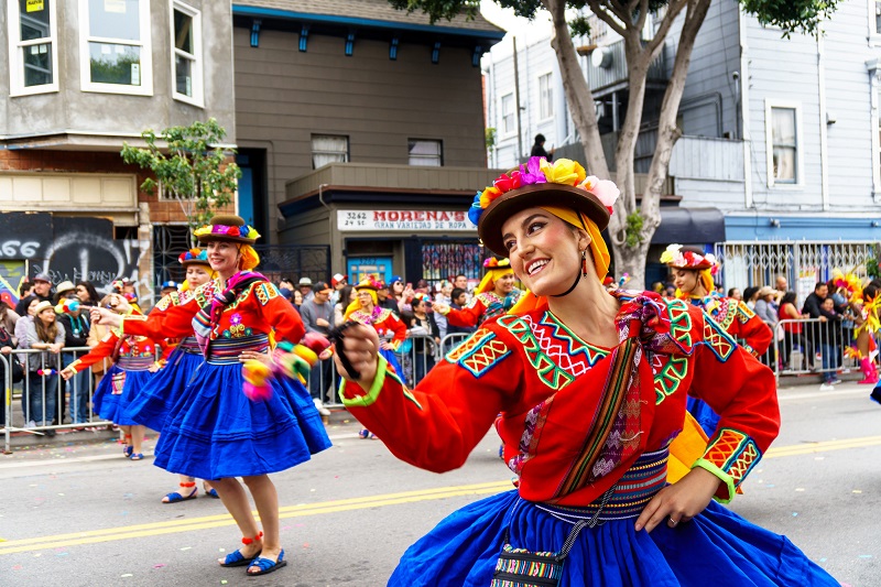 Carnaval dancers in the 2017 parade