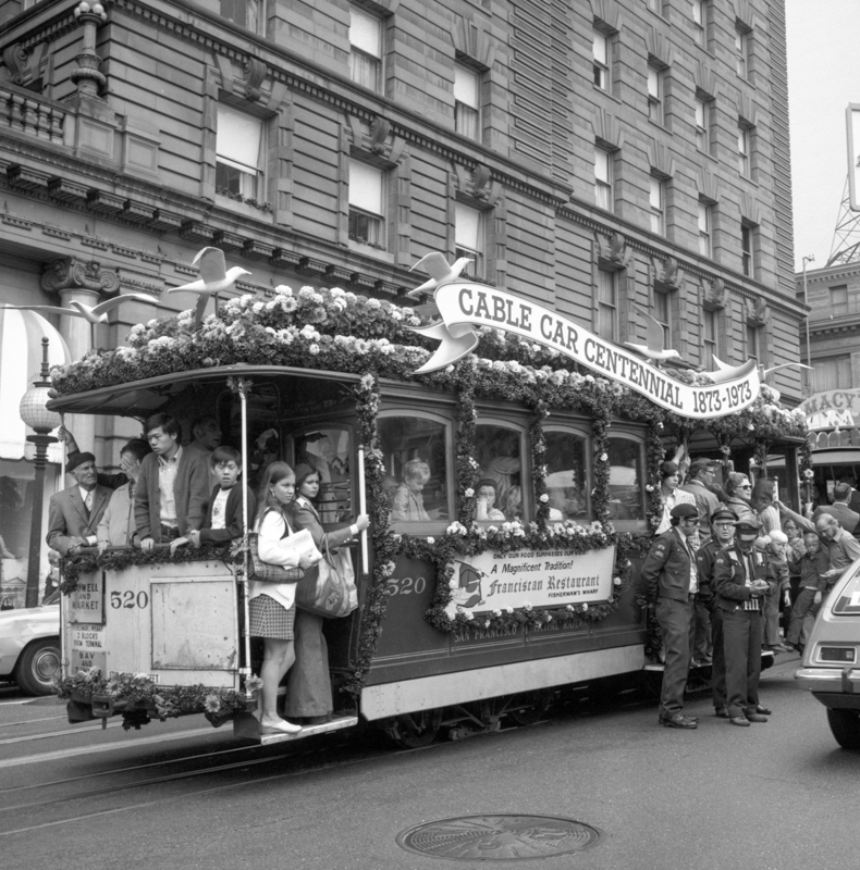 decorated cable car