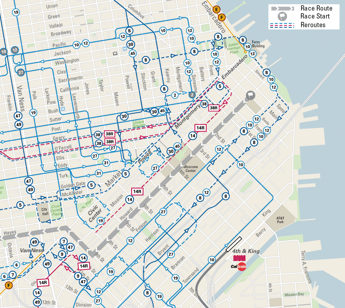 Bay To Breakers Route Examples and Forms