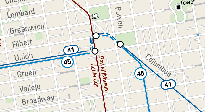 Muni Reroute for North Beach Fire Clean-Up