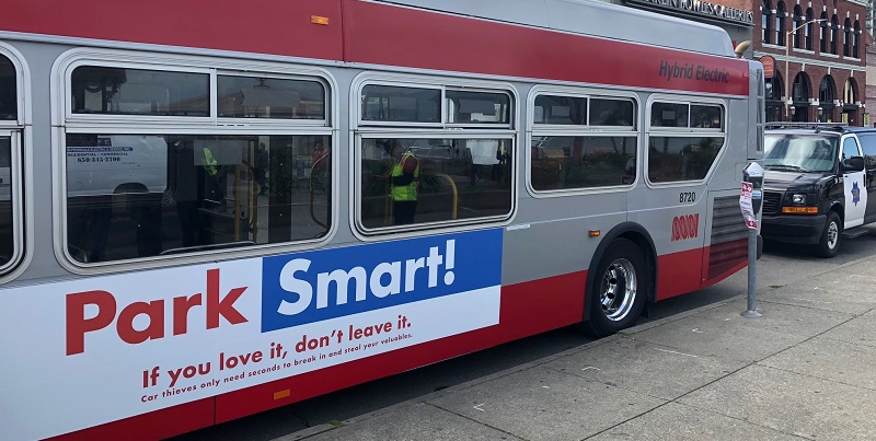 Park Smart Bus Sign