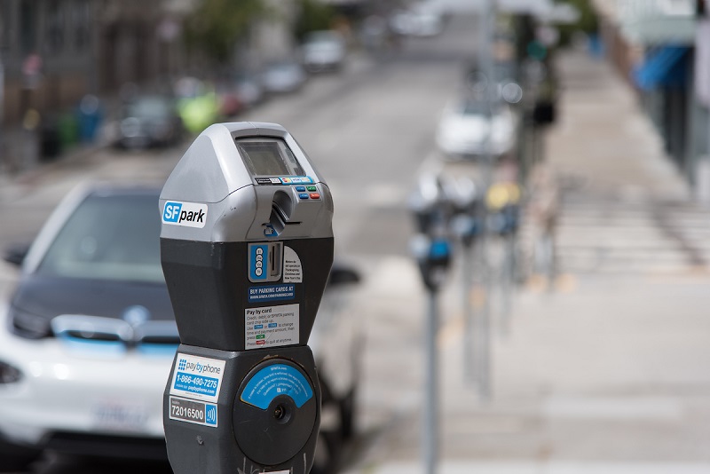 A parking meter in San Francisco.