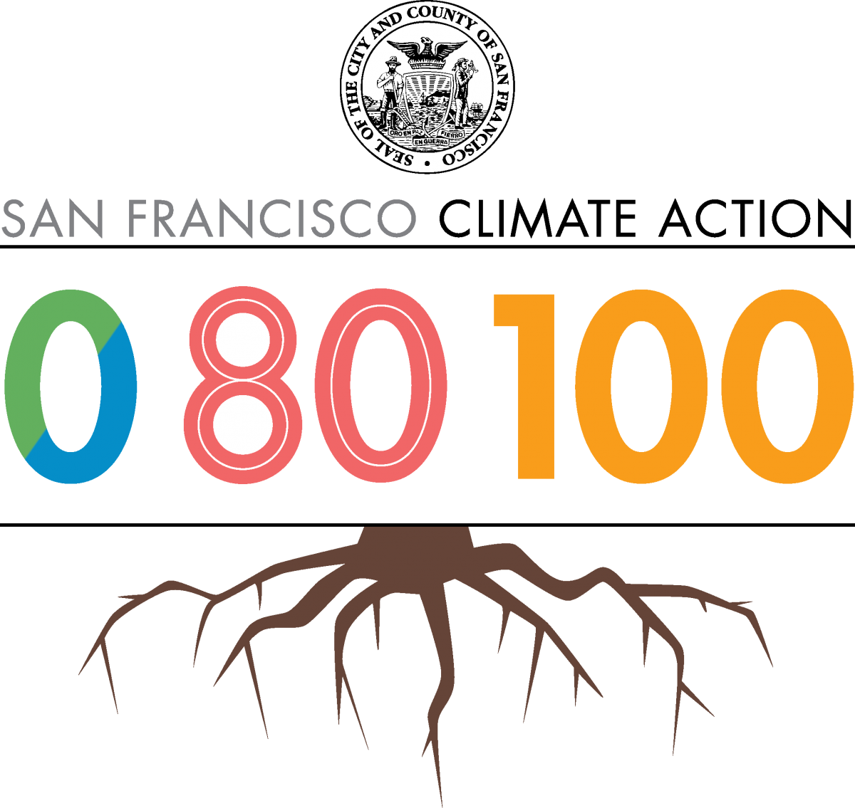 Department of Environment's 0-80-100-ROOTS logo