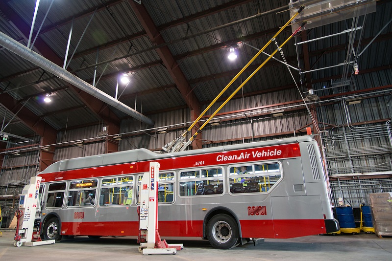 New 40' trolley getting ready to hit the streets.