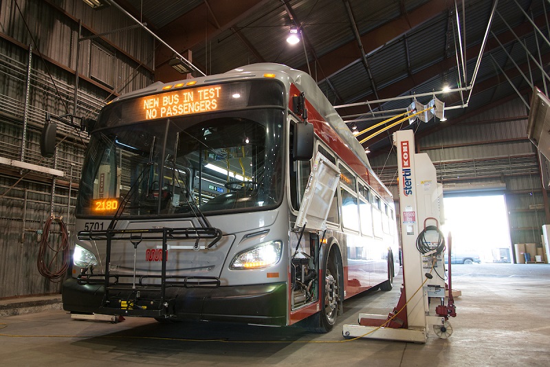 New 40' trolley getting ready to hit the streets.