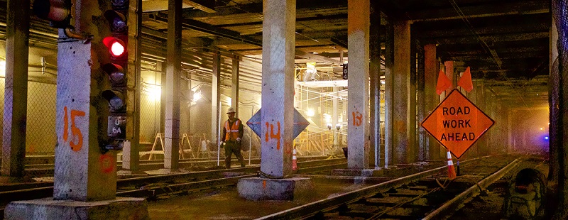 Tour of Twin Peaks Tunnel repair work