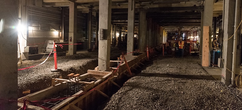 Twin Peaks Tunnel track and drainage work.