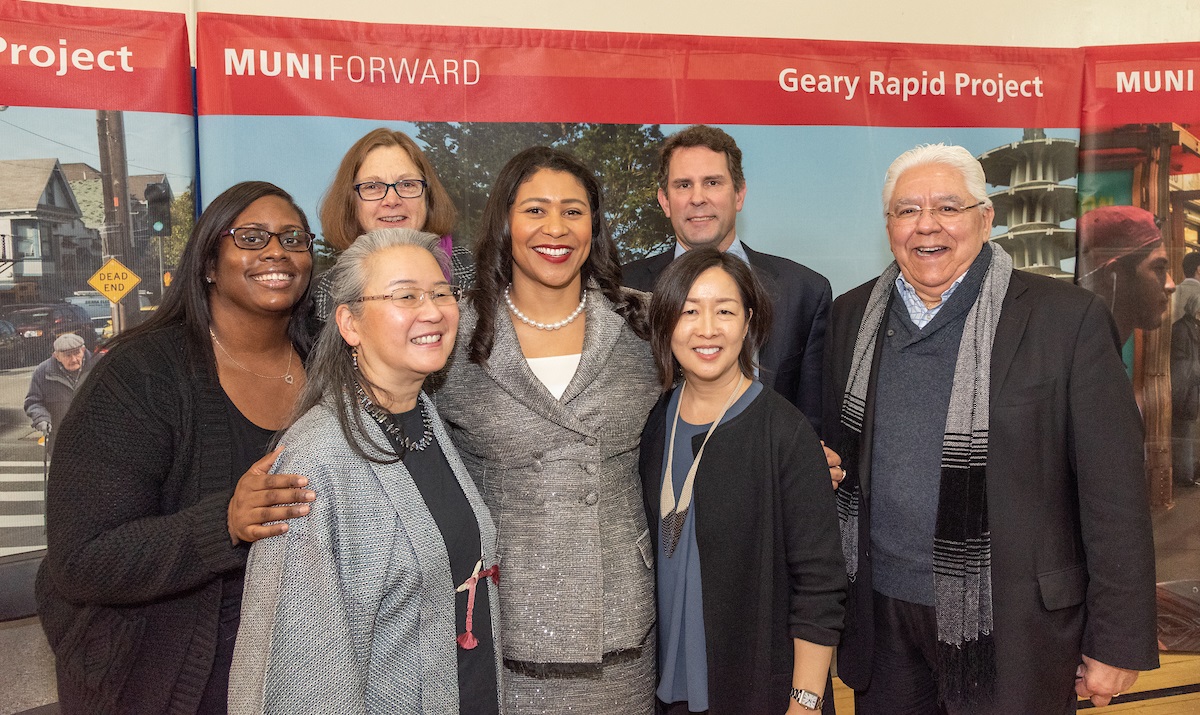 Mayor Breed at the Geary Groundbreaking