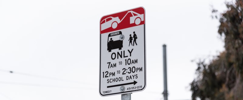no parking school zone sign