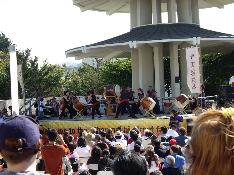 Nihonmachi Fest Taiko Drummers