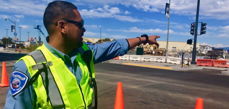 Parking Control Officers conducting drills