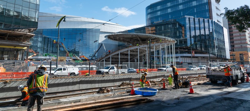 Chase Center construction