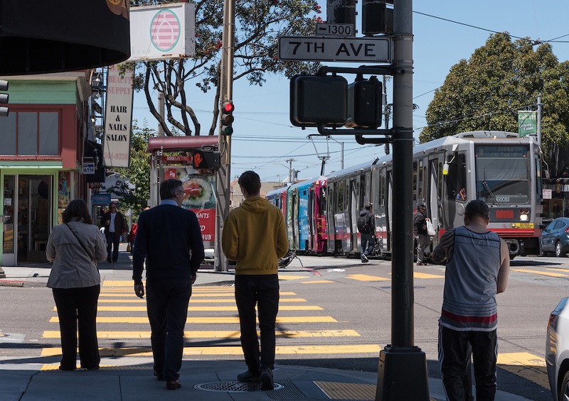 N Judah in the Inner Sunset.