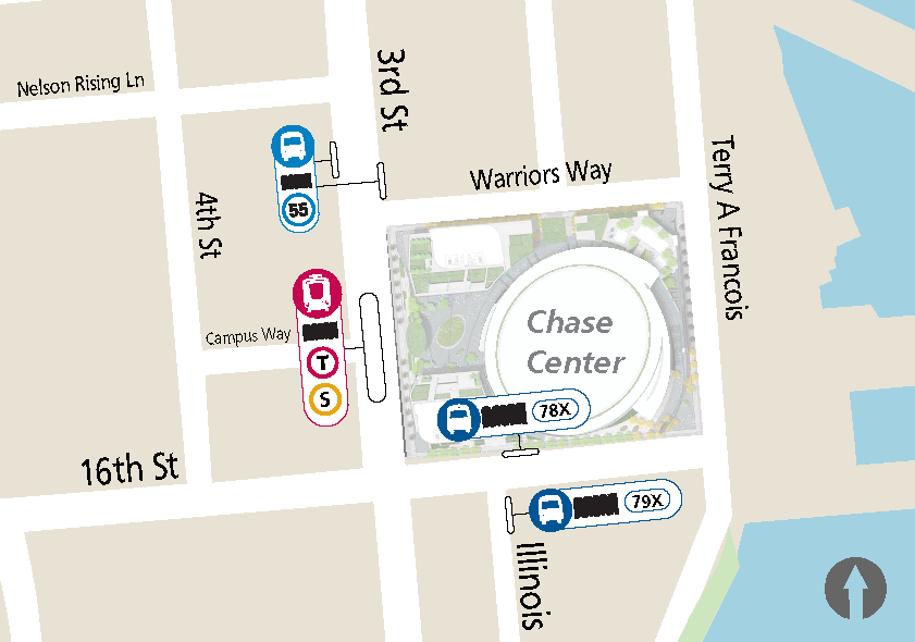 Chase Center Maps