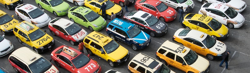 Taxis at SFO