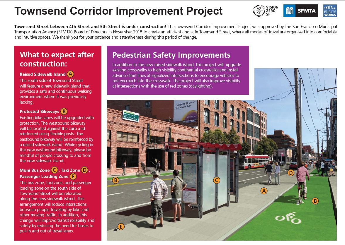 Rendering of Townsend corridor changes