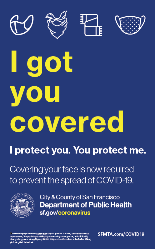 I got you covered mask poster