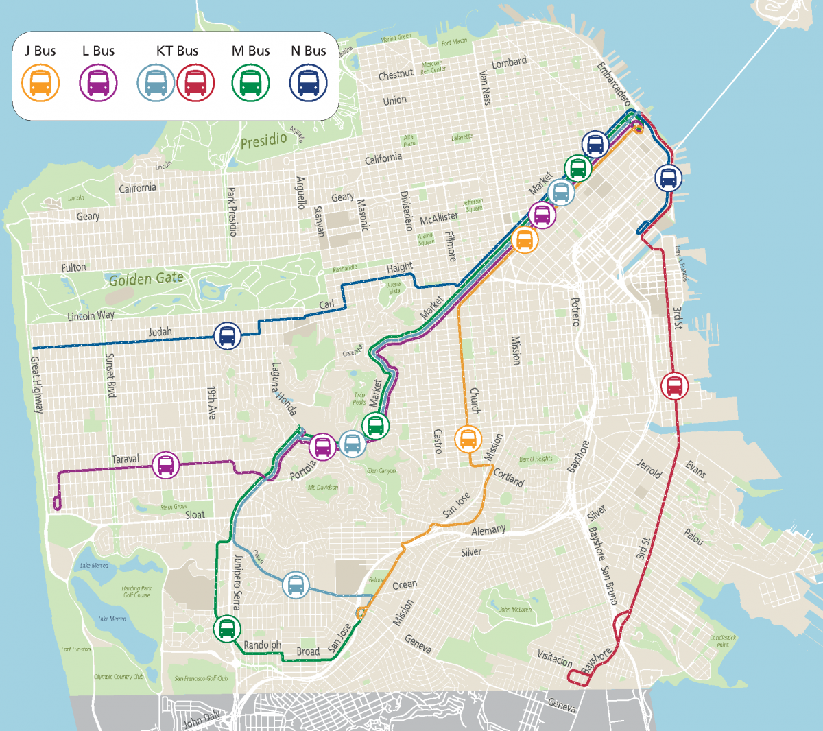 Current light rail service on weekend on Saturdays from 5 a.m. to 6 a.m. and Sundays from 5 a.m. to 8 a.m. will be served by new Metro buses. 