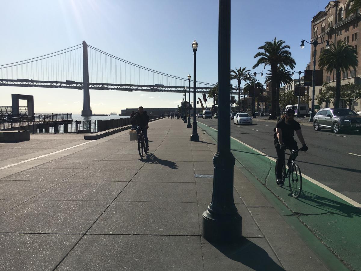 The Embarcadero and the Bay Bridge