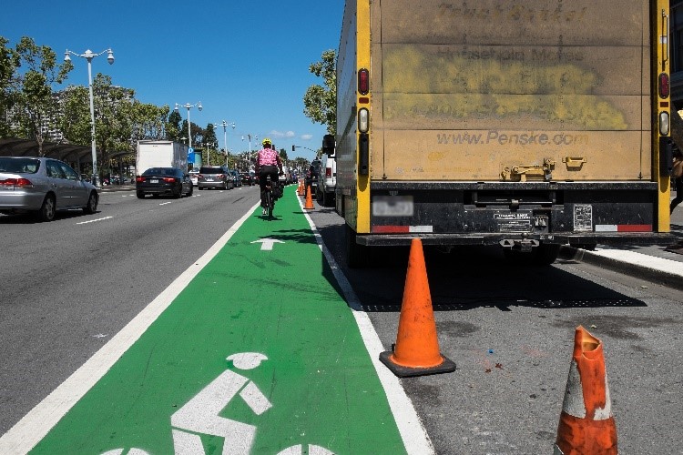 Bike in a green lane