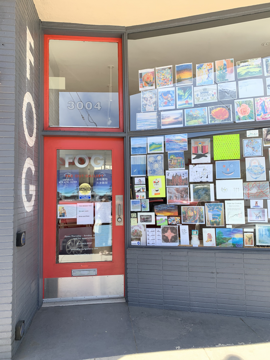 Far Out Gallery's storefront window