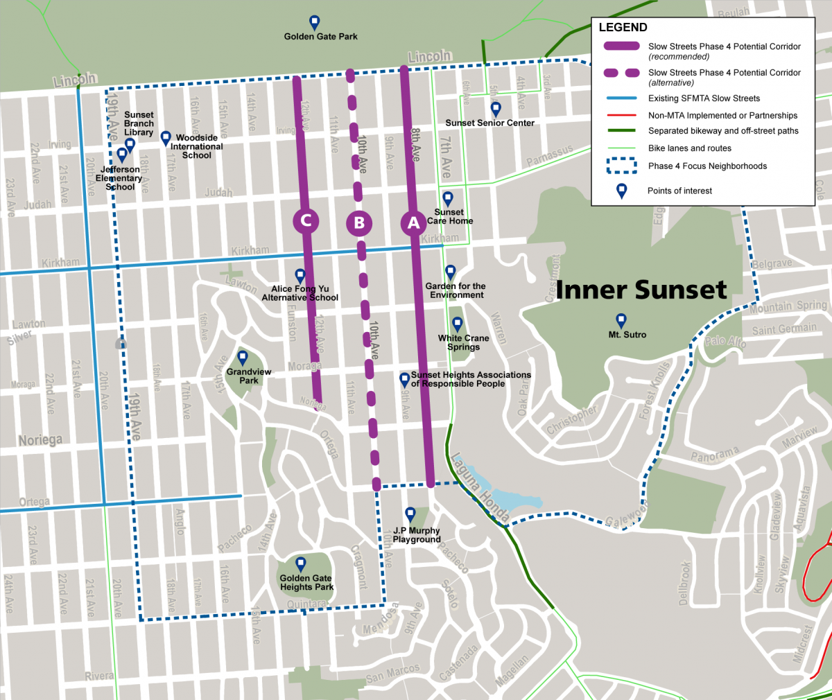 Inner Sunset Phase 4 Slow Streets