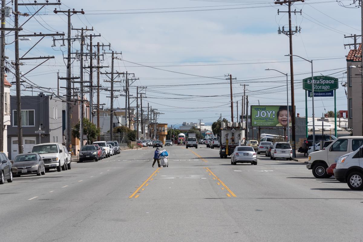 Photo of Williams Avenue conditions in October 2020