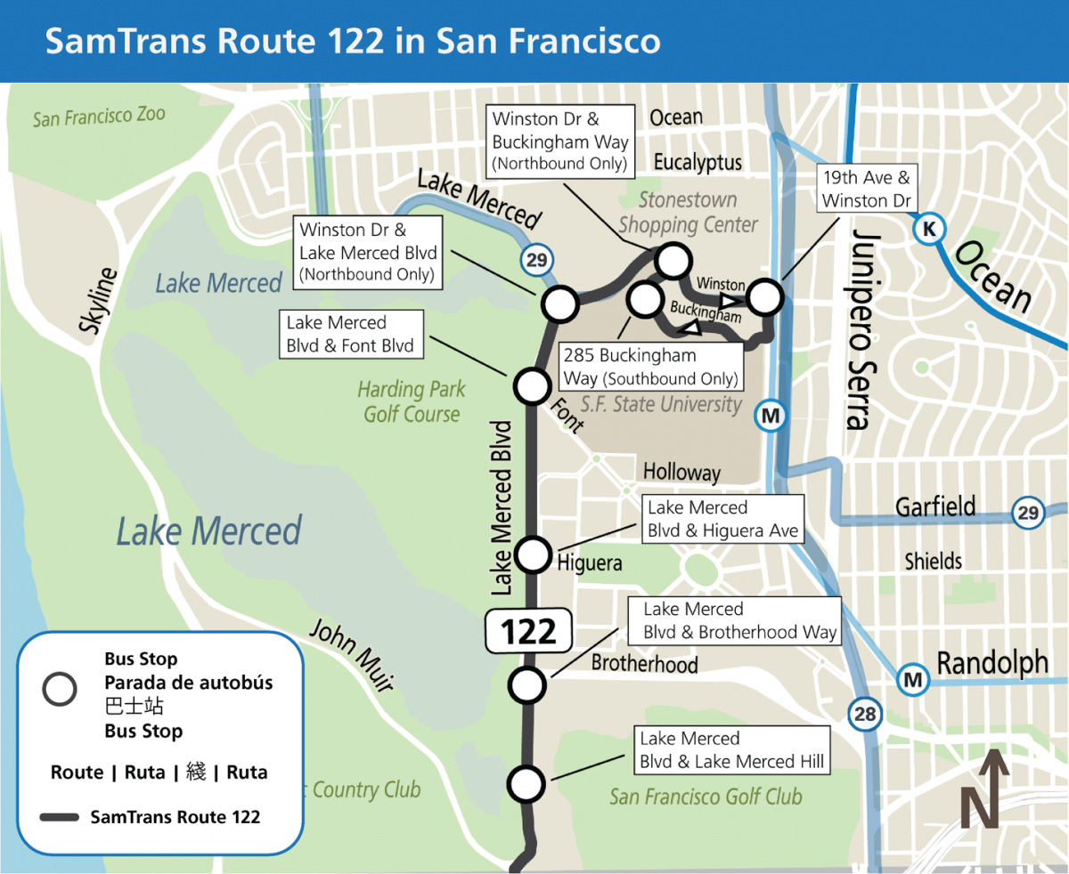 Muni and SamTrans Partner on Lake Merced Bus Service