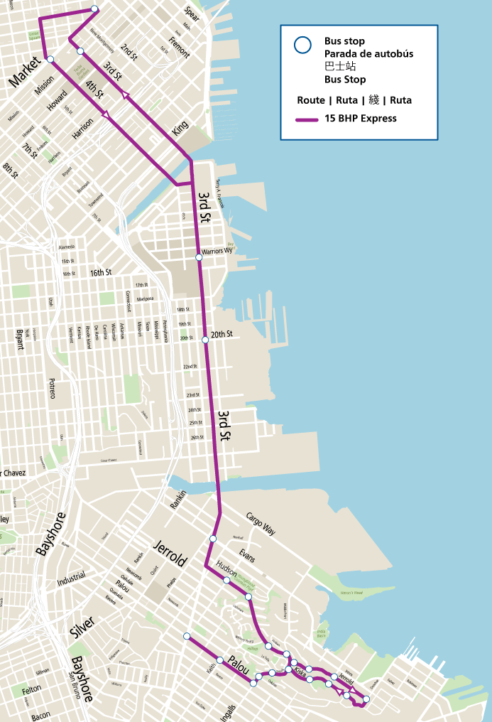 15 bus route map