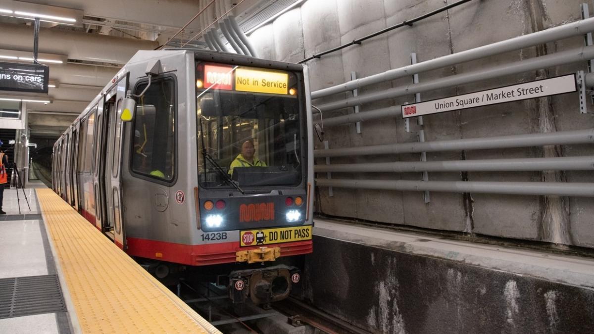 Photo of train entering platform