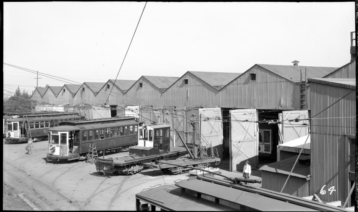 This 1928 photo was taken at the peak of production at Elkton Shops when staff was turning out 26 brand new cars a year on top of 316 complete overhauls and myriad other work.