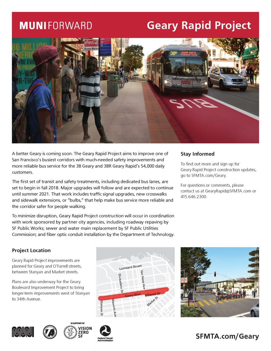 Geary Rapid Project Flyer