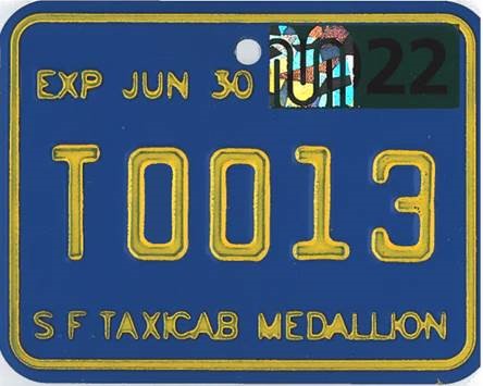 Pre-K and Corporate Medallions has a blue plate with yellow embossed lettering and will have a “T” prefix. 