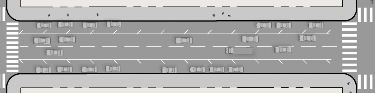Proposed roadway configuration on Jones Street