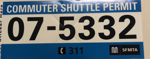 Commuter Shutter Permit Placard