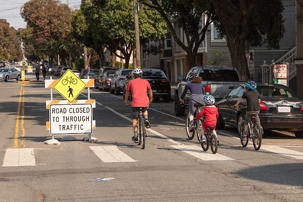 Parents: A reminder that Slow Streets are not closed to cars dropping off students or school buses.  They are considered local traffic and can use Slow Streets to access drop-off and pick-up areas. 