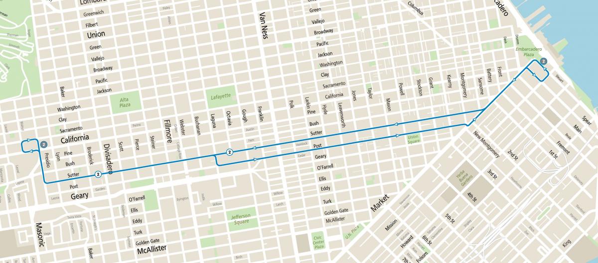 2 Sutter Route Map