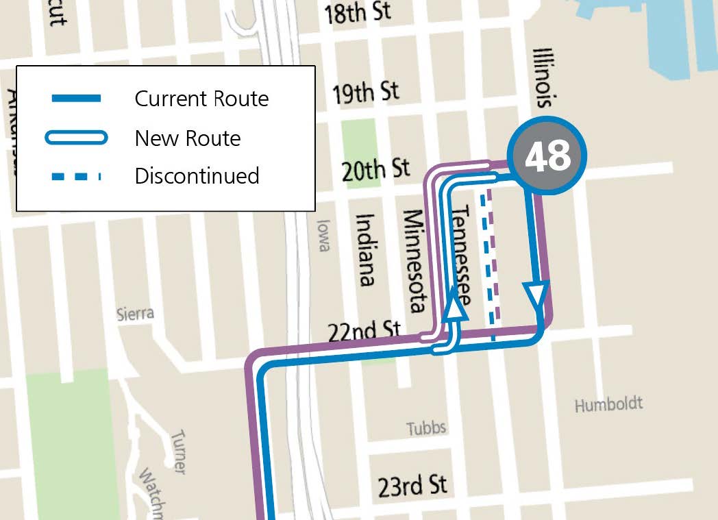 48 Reroute map