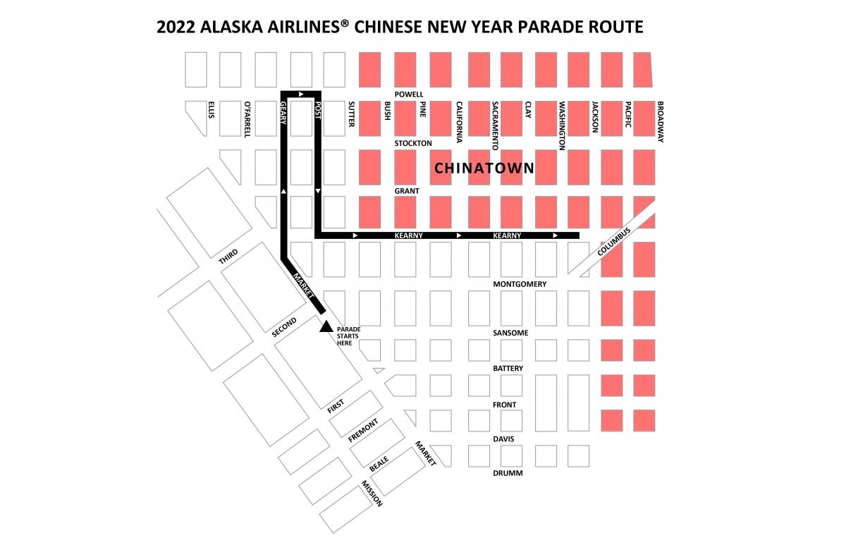 2022 Parade Route Map